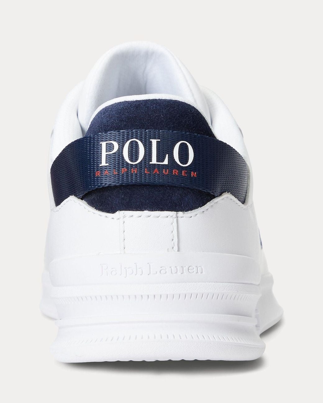 Ralph Lauren White Heritage Court Ii Leather Sneaker for men