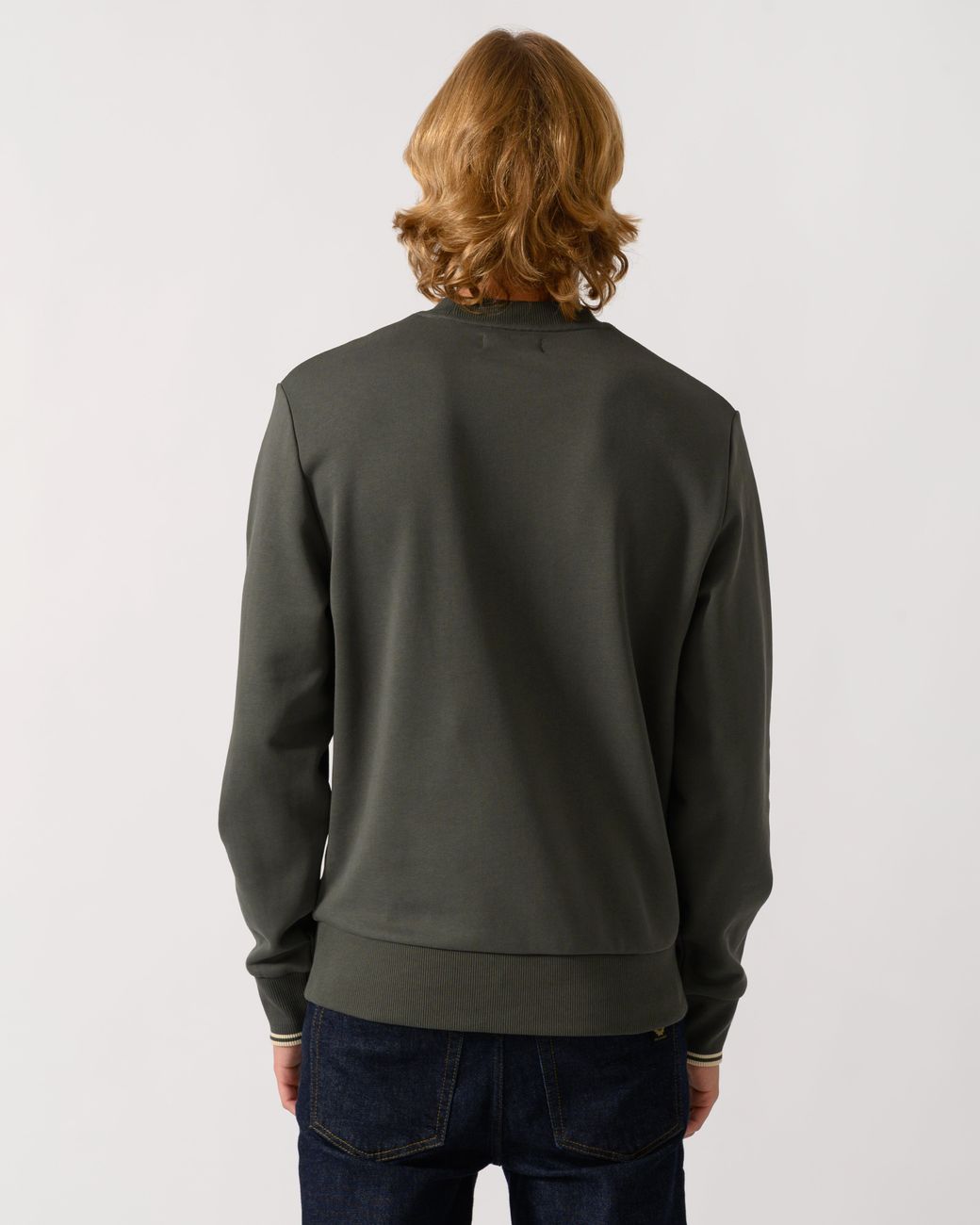 Fred Perry Gray Crew Neck Sweatshirt for men
