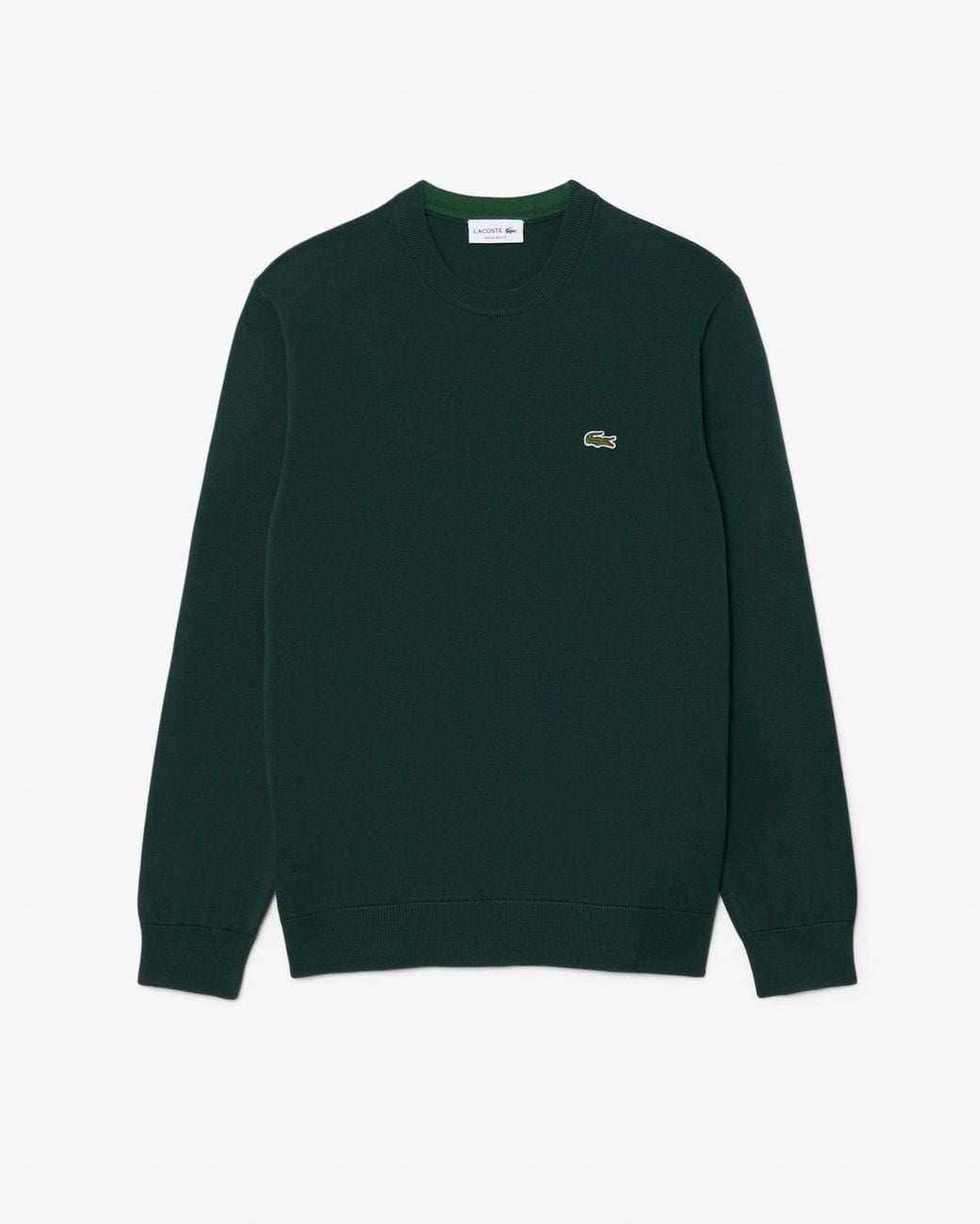 Lacoste Green Organic Cotton Crew Neck Sweater for men