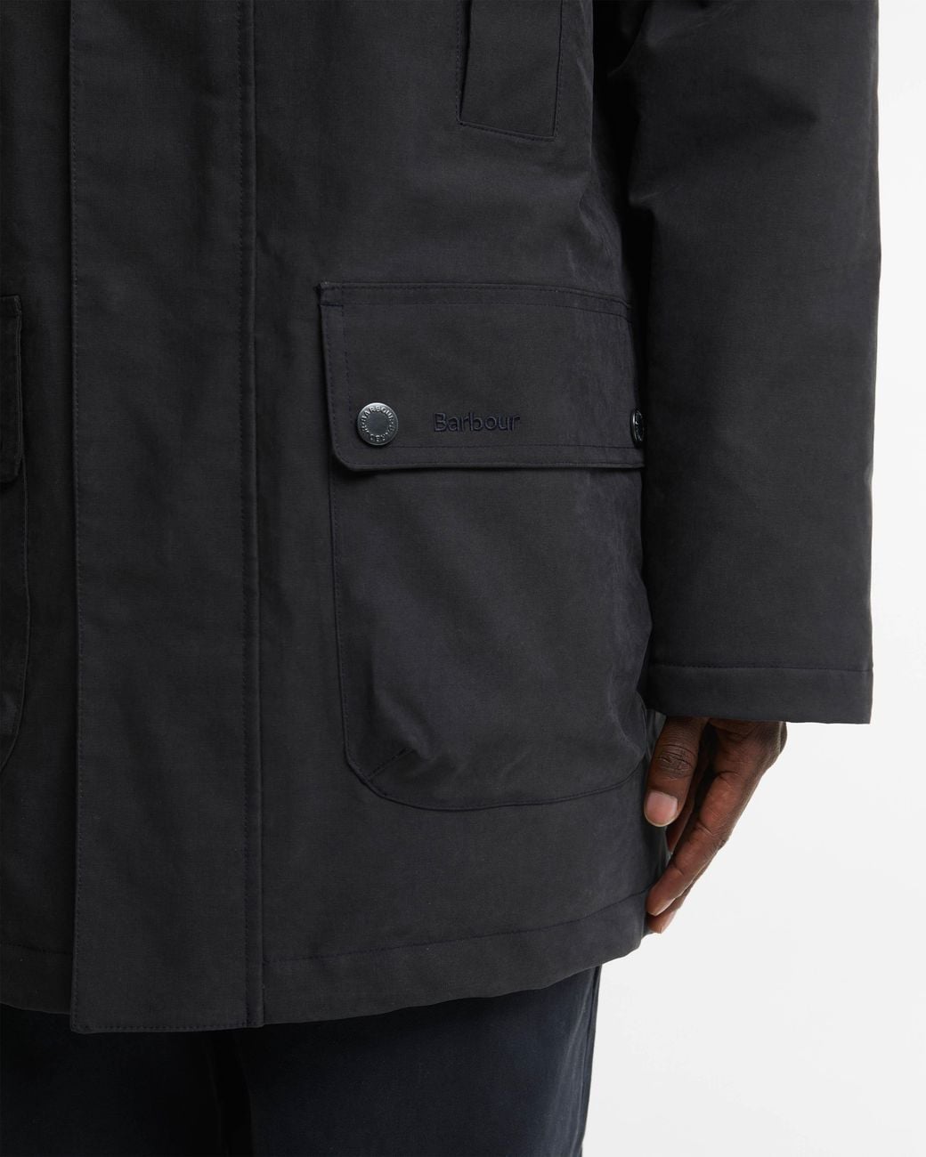 Barbour Black Northfield Winter Waterproof Parka for men