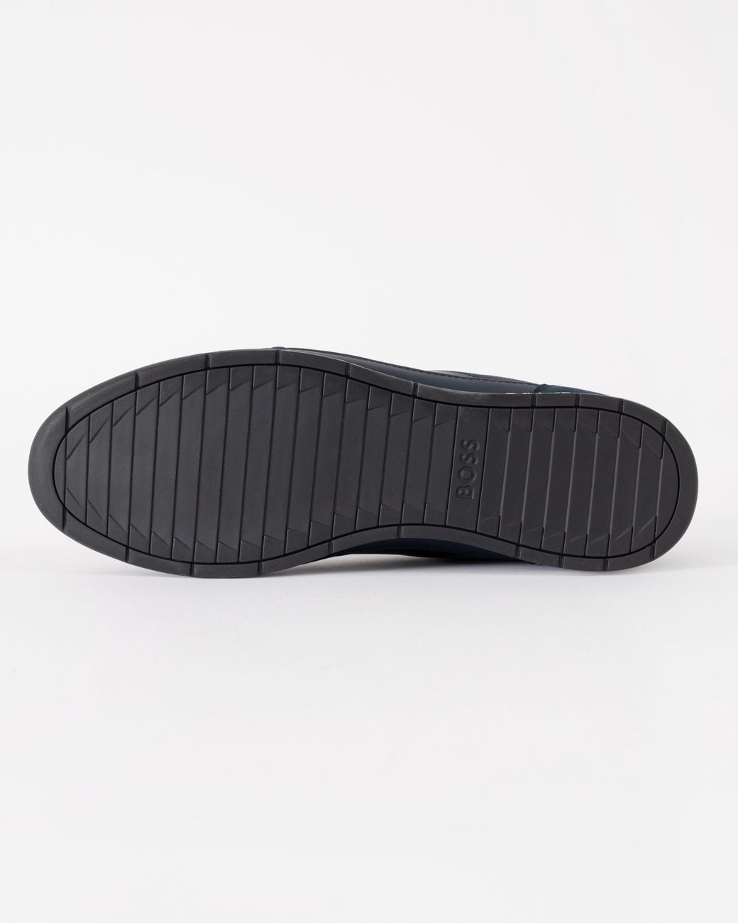 Boss Blue Nitan Mixed Material Trainers With Ridged Outsole for men