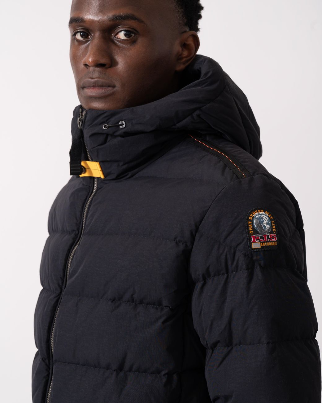 Parajumpers Blue Cassian Hooded Down Jacket for men