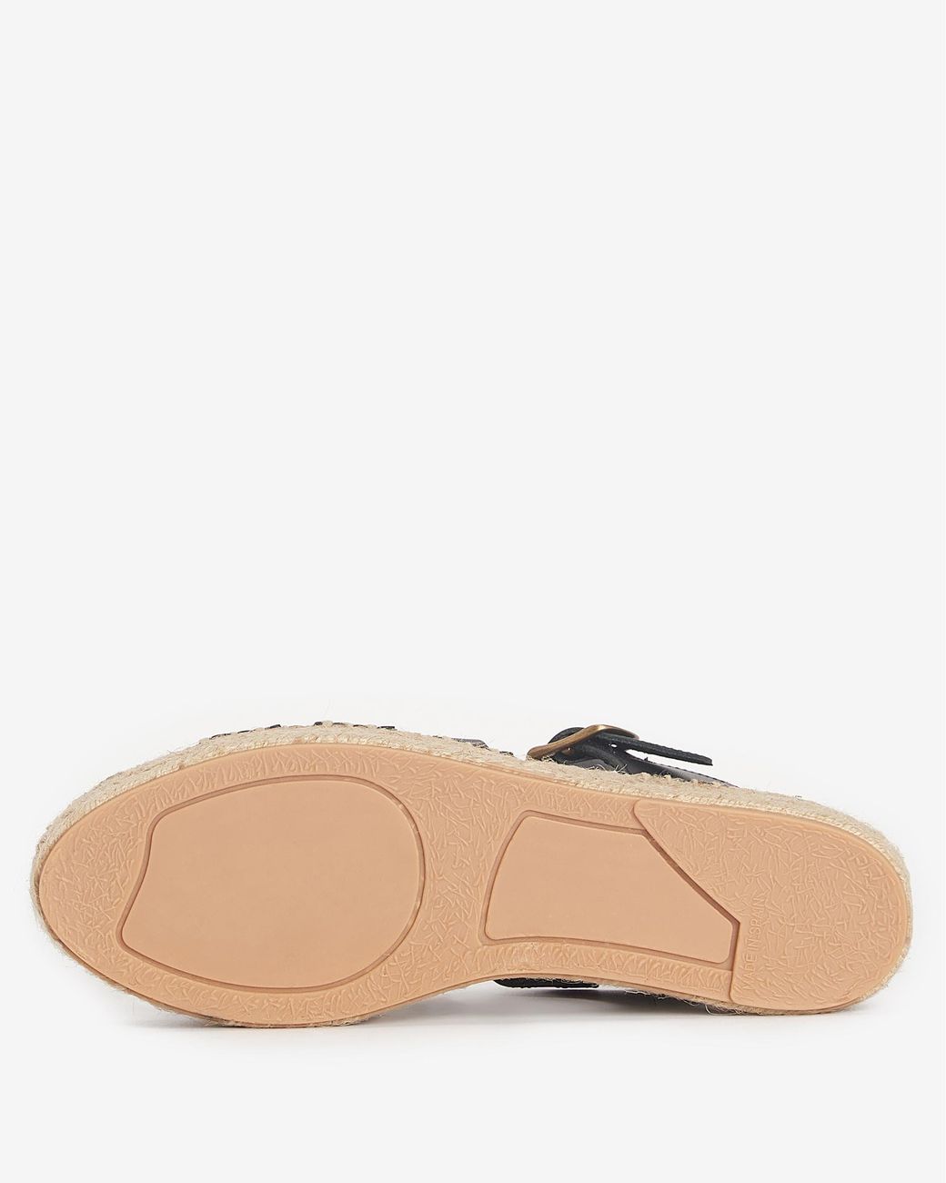 Barbour Black Paloma Platform Espadrille