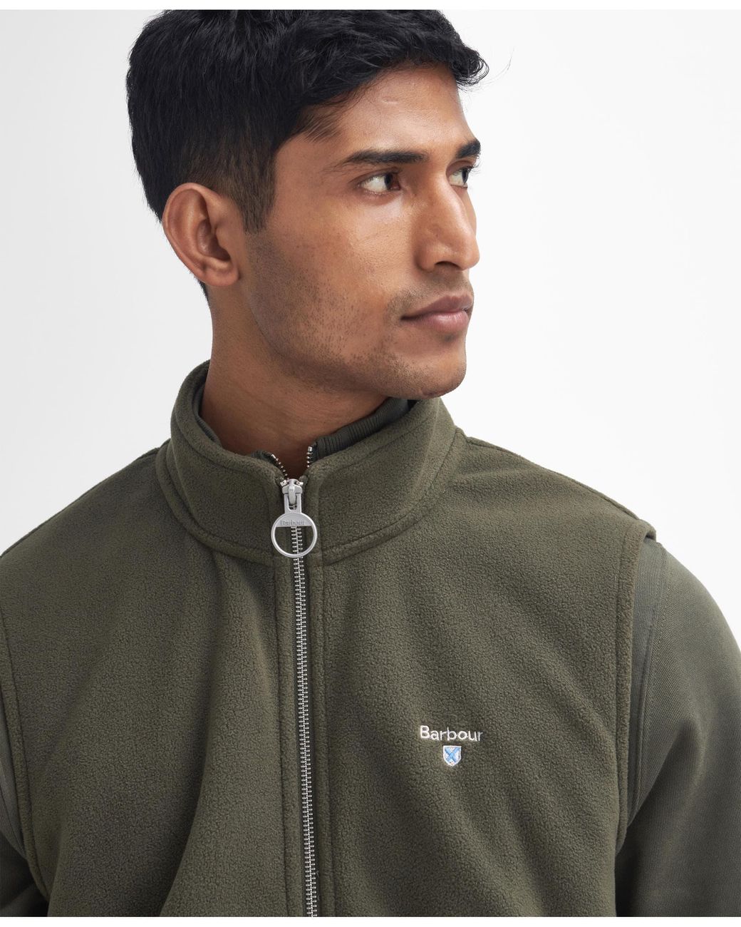 Barbour Green Essentials Fleece Gilet for men