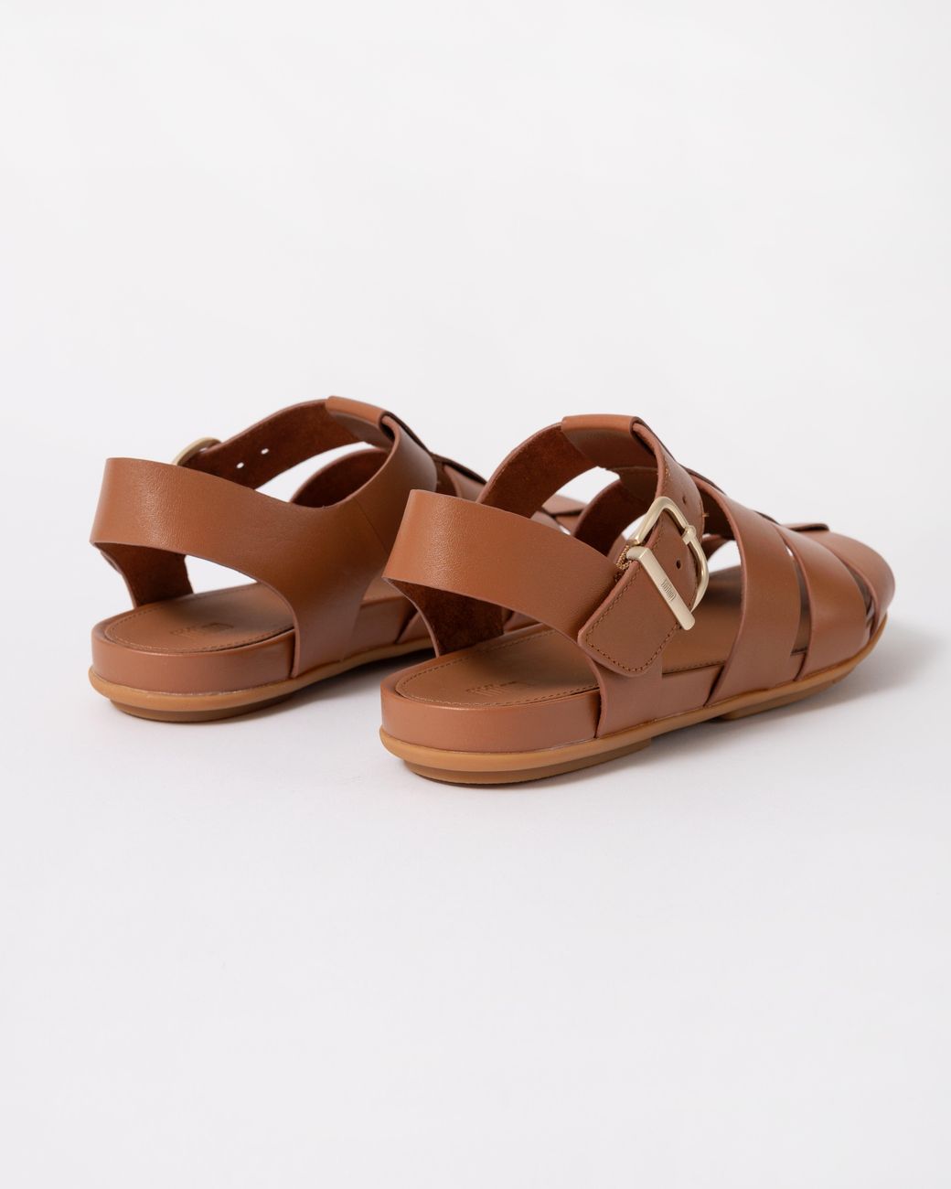 Fitflop Brown Gracie Leather Fisherman Sandals