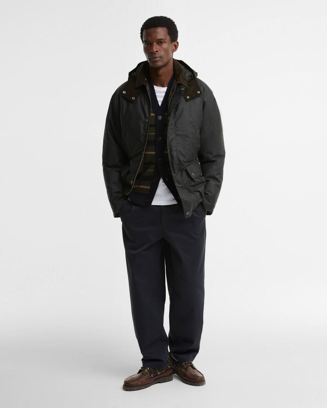 Barbour Black Modern Beaufort Wax Jacket for men