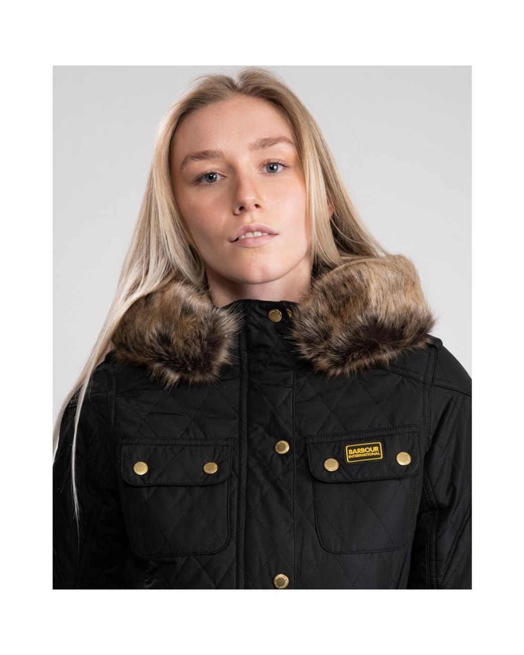 Barbour International Enduro Quilted Jacket Black | Lyst Canada