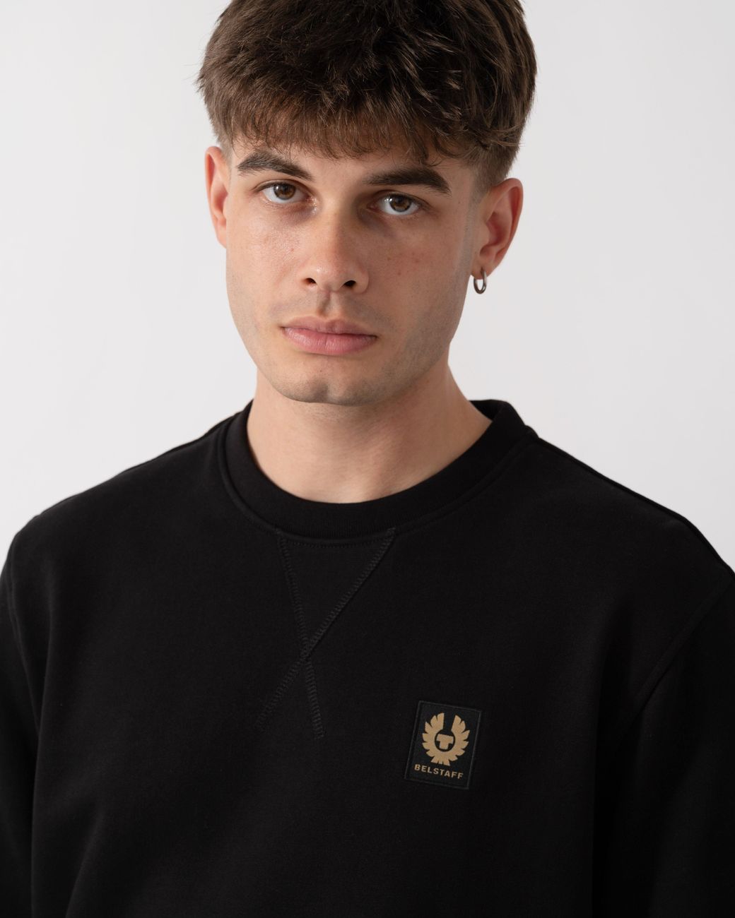 Belstaff Black Logo Sweatshirt for men