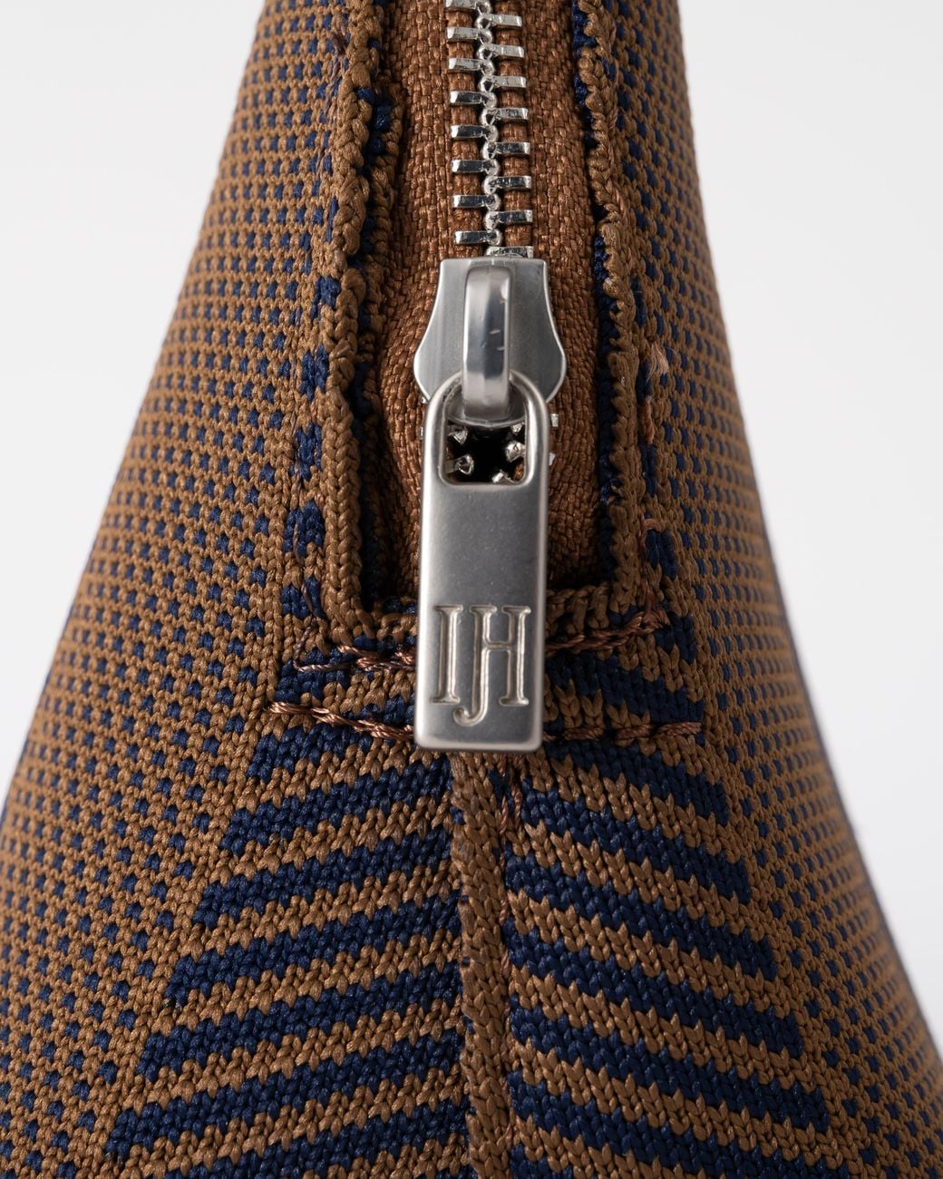 Ilse Jacobsen Brown Knitty Knitted Makeup Bag