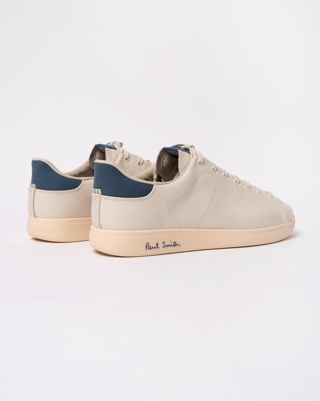 Paul Smith Natural Ps Chip Leather Trainers for men