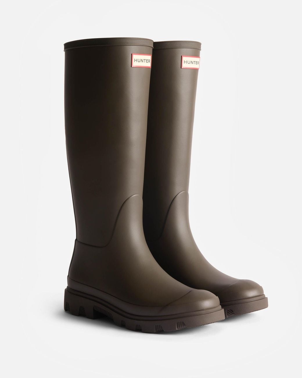 Hunter Brown Downpour Tall Boot
