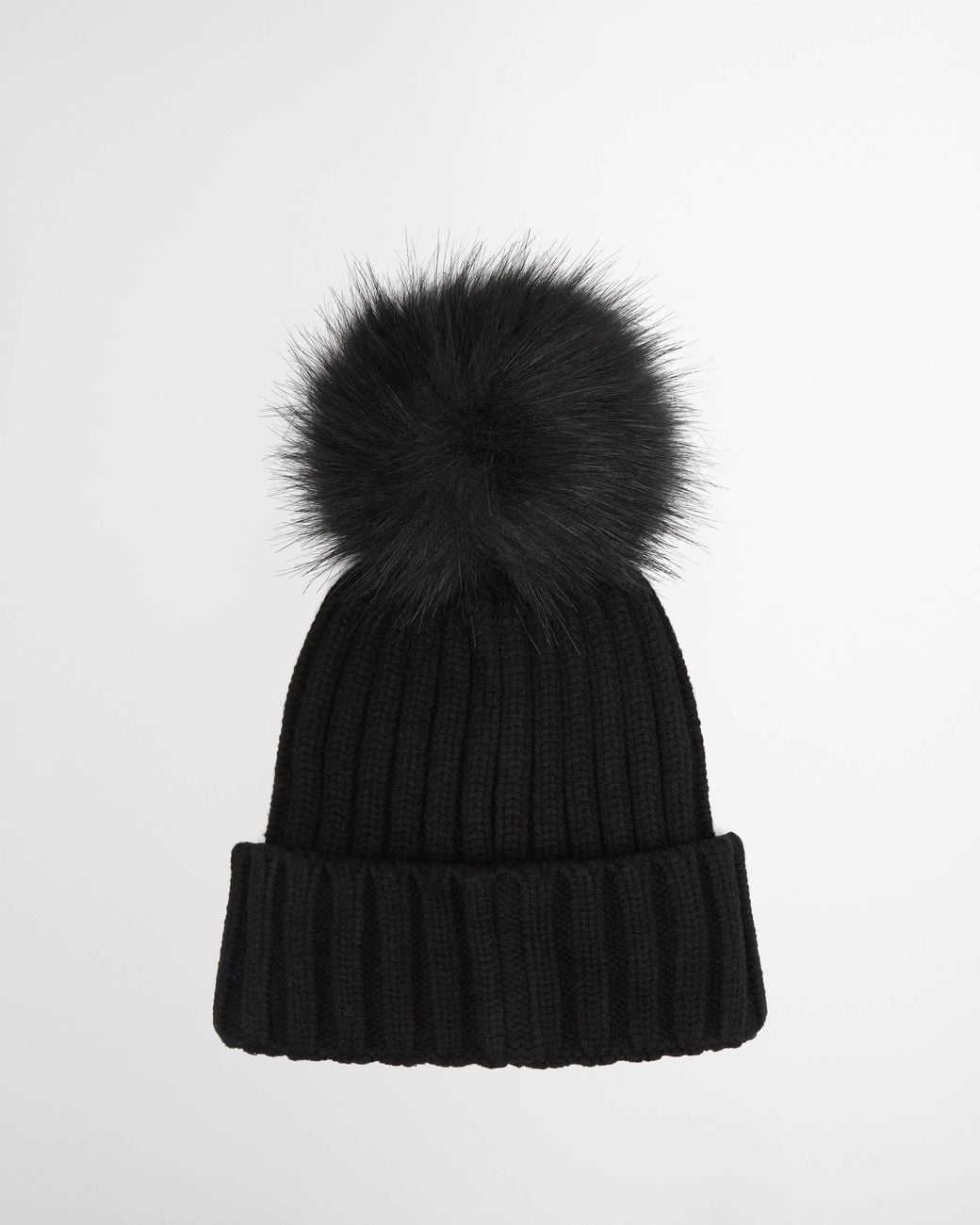 Barbour Black Conway Knitted Beanie Hat