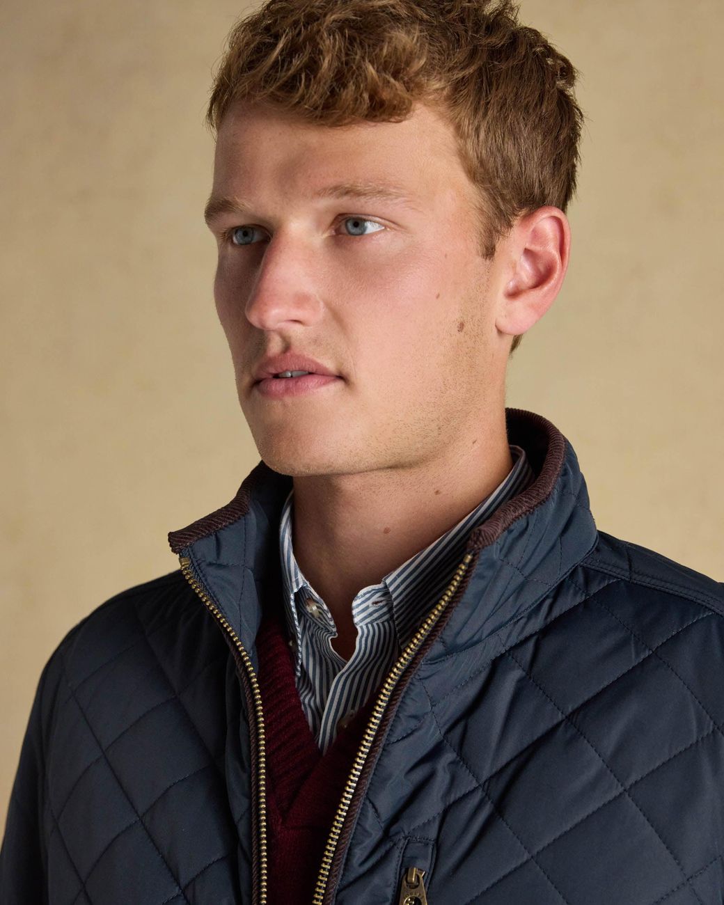 Joules Blue Maynard Quilted Jacket for men