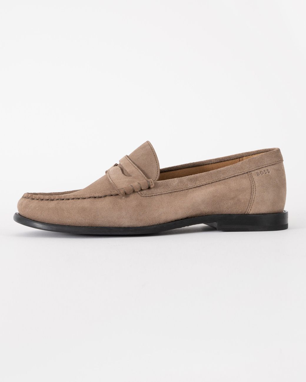 Boss Multicolor Tevan Suede Moccasin Shoes for men