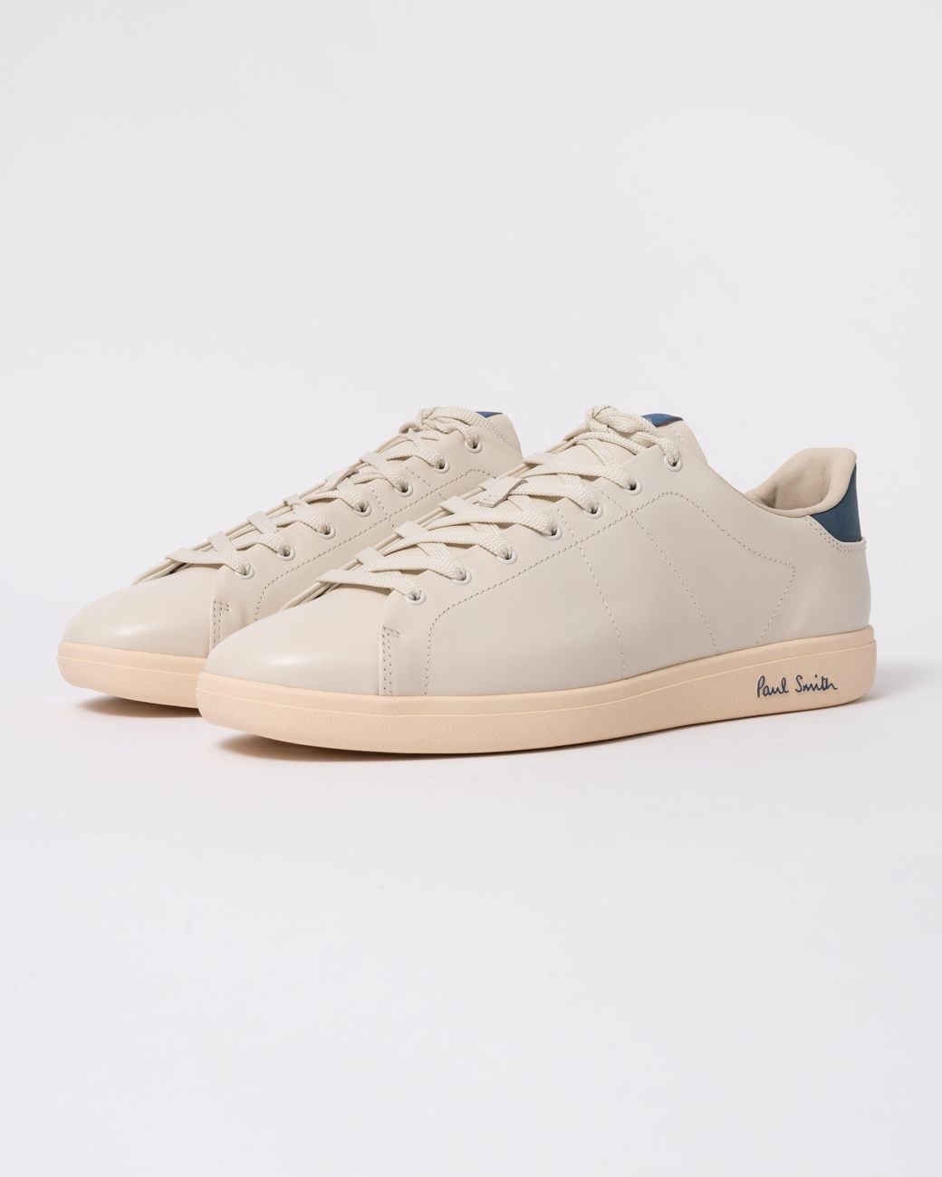 Paul Smith Natural Ps Chip Leather Trainers for men