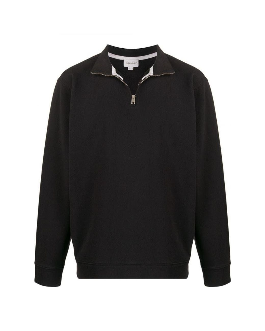 Woolrich Black American Half Zip Sweatershirt Size: S for men