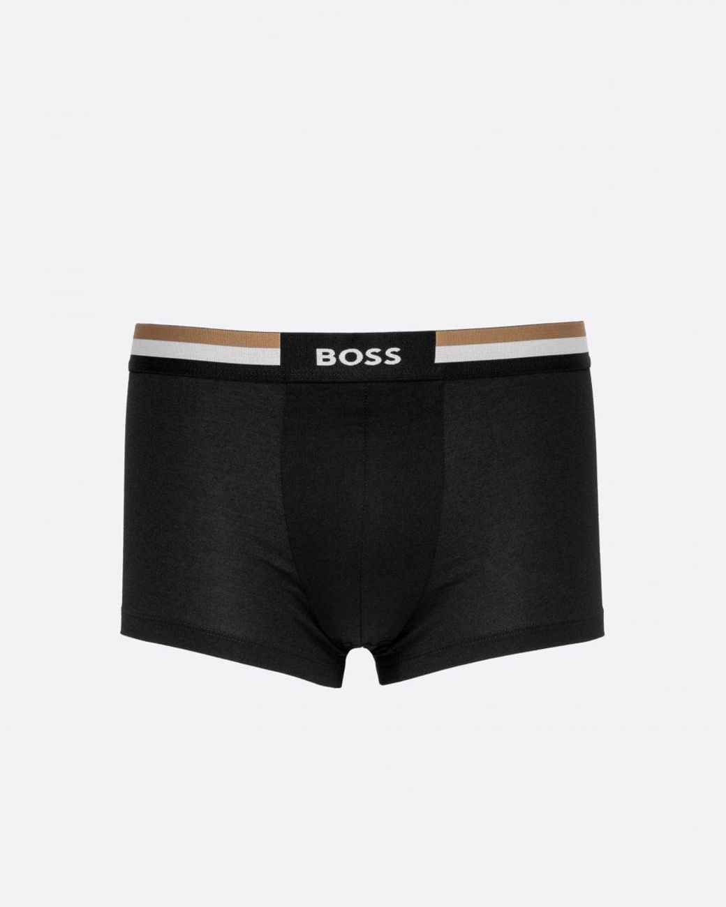 Boss Multicolor Motion 3 Pack Cotton-Blend Trunks With Signature Waistbands Size: M for men