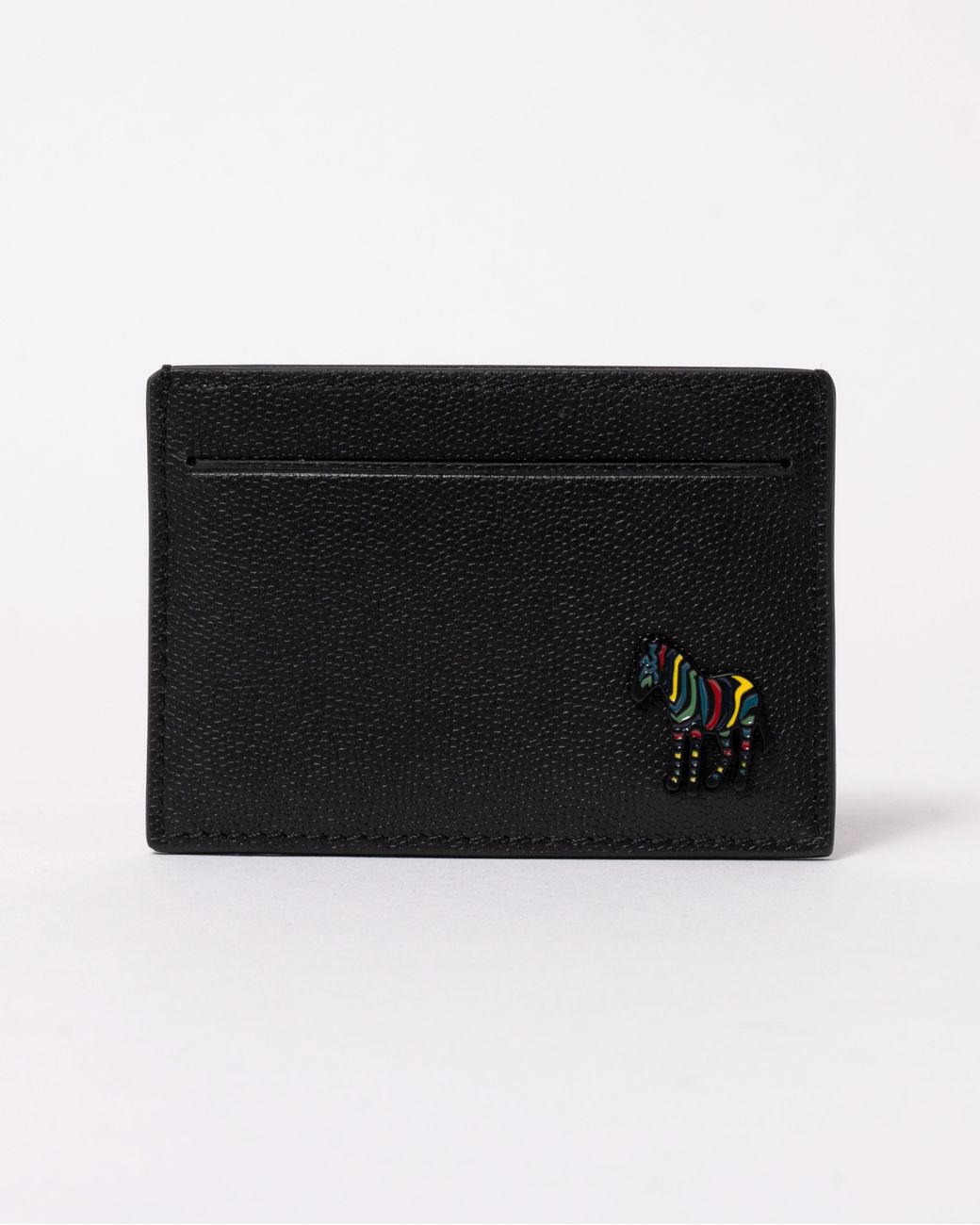 Paul Smith Black Zebra Badge Card Holder for men
