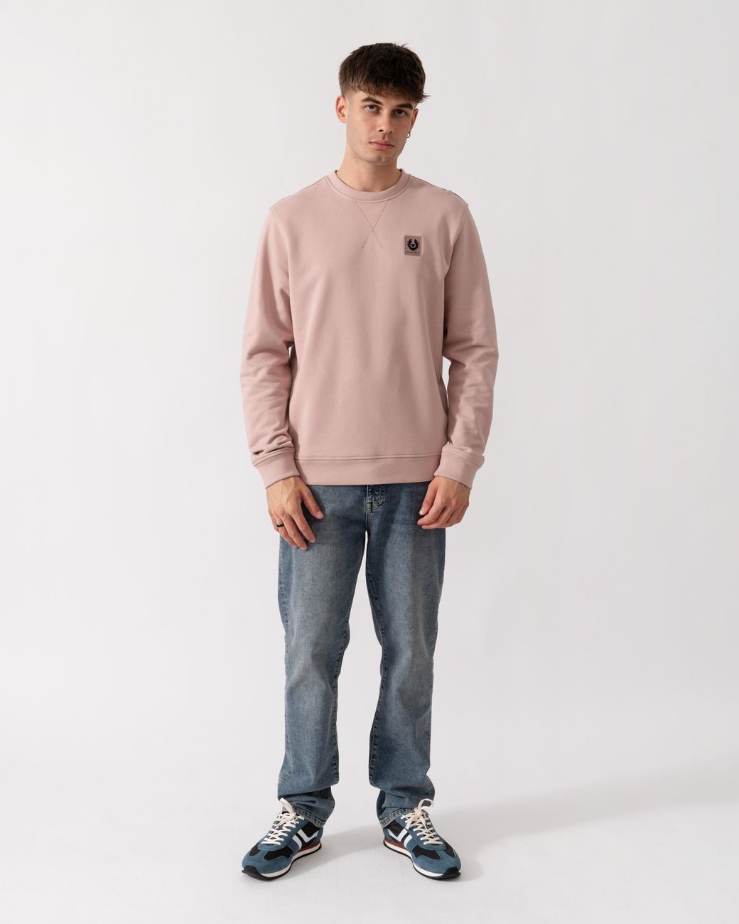 Belstaff Pink Logo Sweatshirt for men