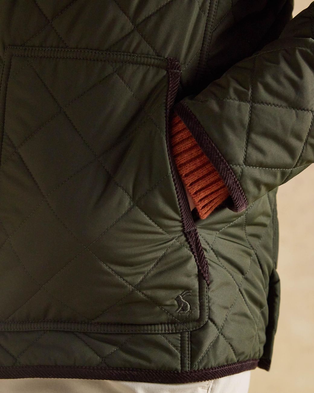 Joules Black Maynard Quilted Jacket for men