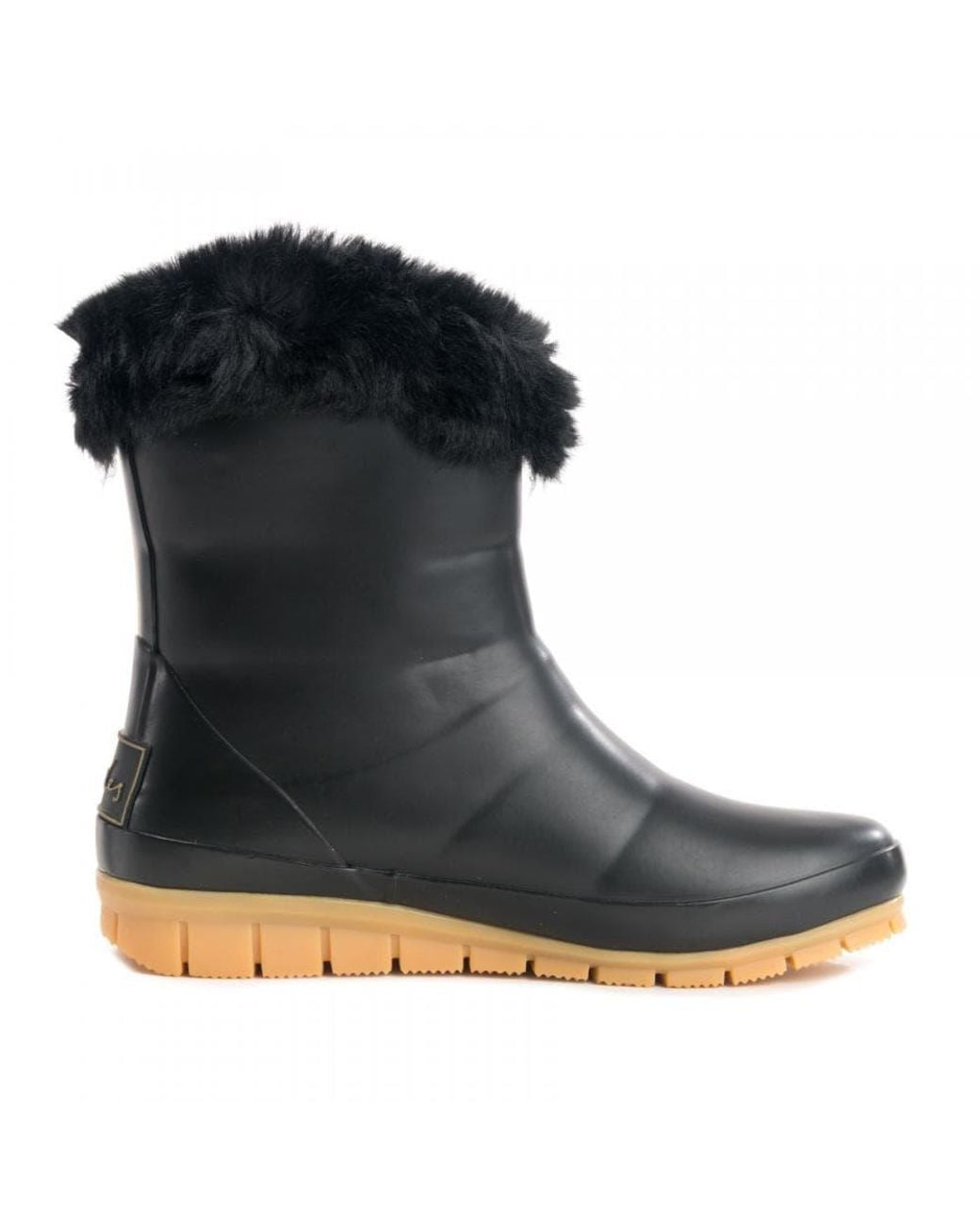 Joules Chilton Short Padded Wellington Boots in Black Lyst UK