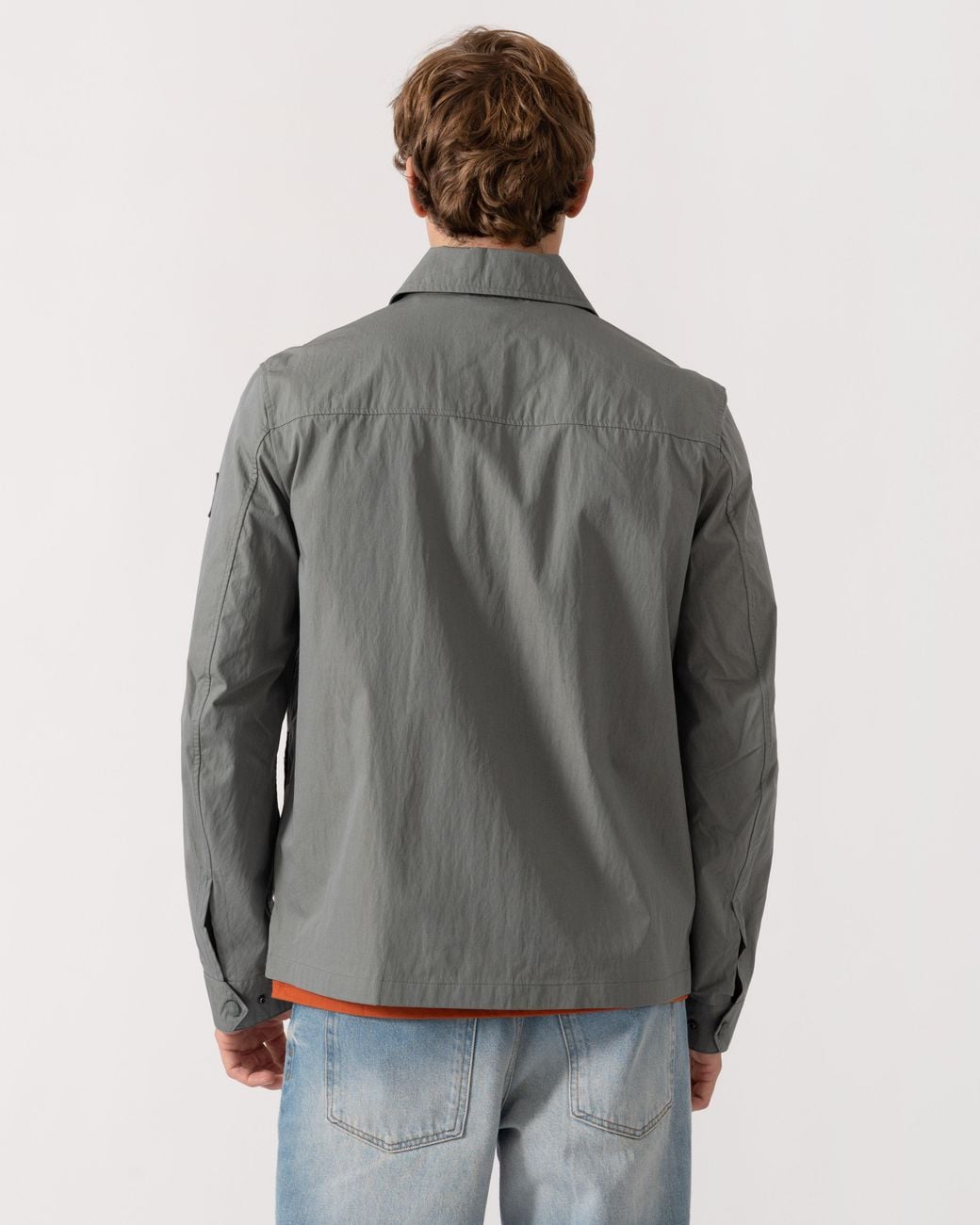 Belstaff Gray Cargo Overshirt for men