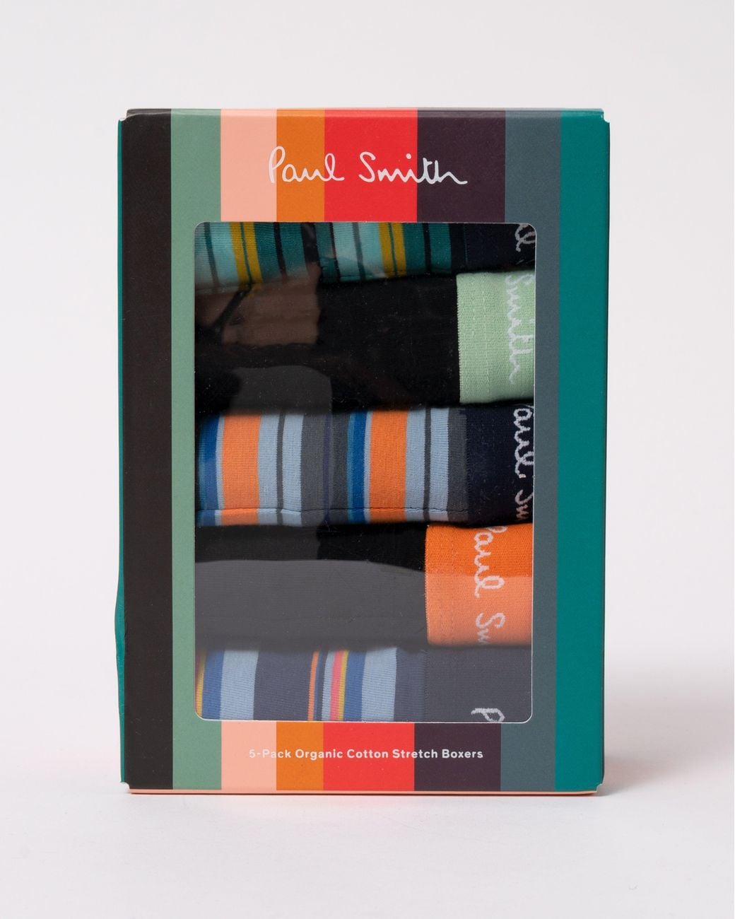 Paul Smith Multicolor 5-Pack Striped/Plain Trunks With Signature Logo Waistband for men