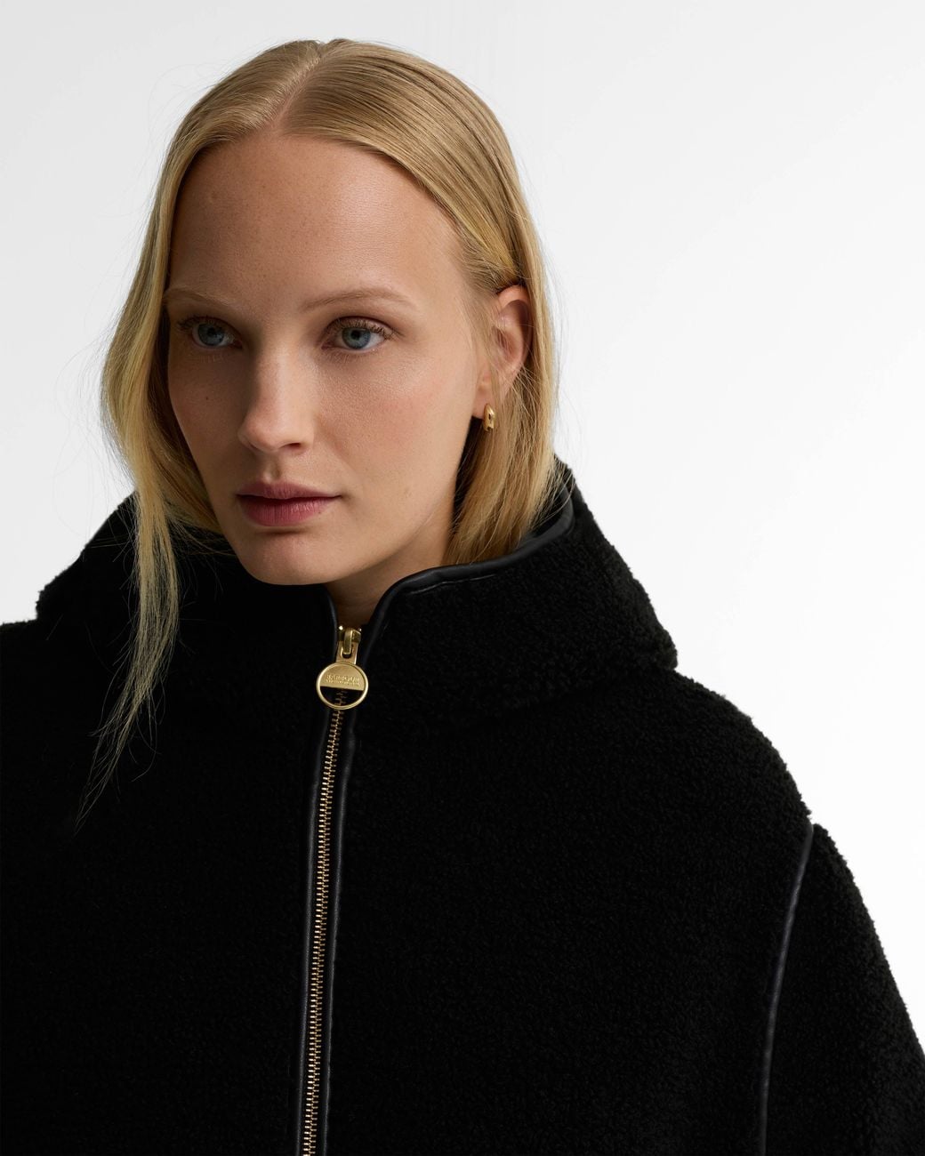 Barbour Black Ramona Fleece Casual Jacket