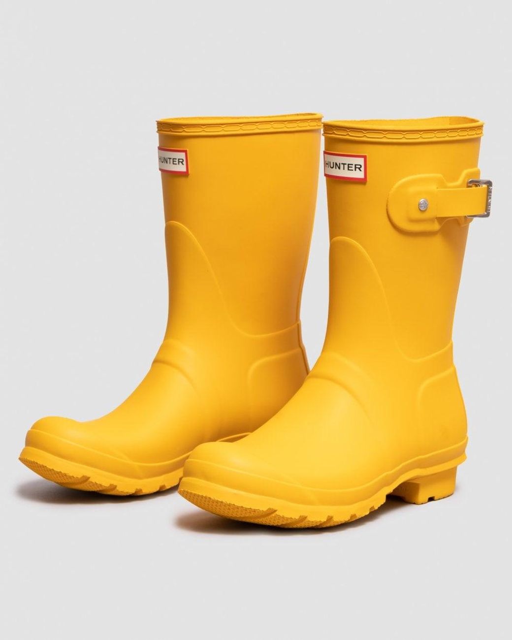 Hunter Yellow Original Short Wellies
