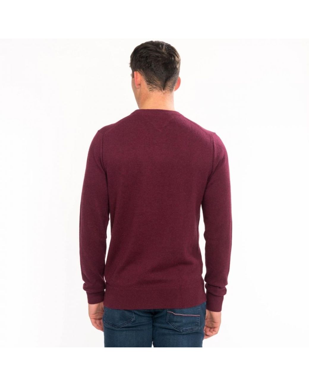 Tommy Hilfiger Mens Pullover Sweater Long Sleeve Casmere Pima Cotton Flag New