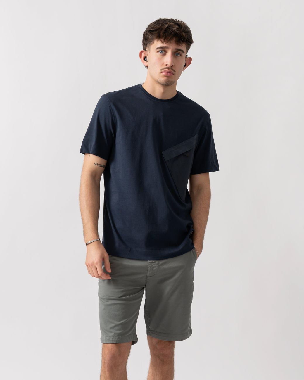 Parajumpers Blue Baildon T-Shirt for men