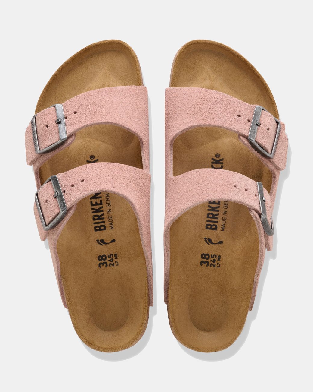 Birkenstock Brown Arizona Suede Leather Sandals