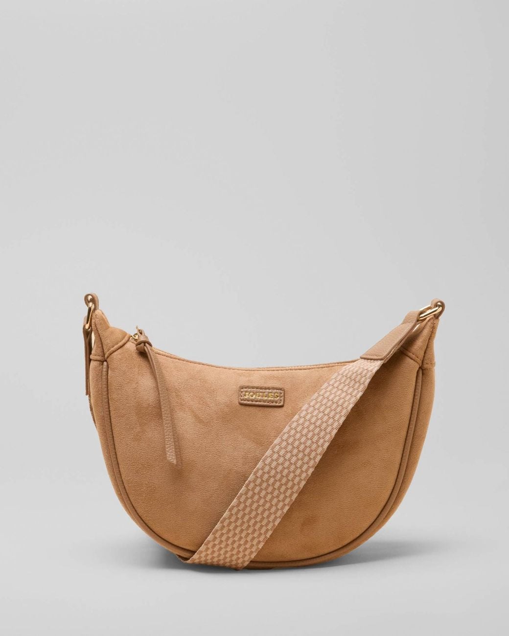 Joules White Jade Half Moon Bag