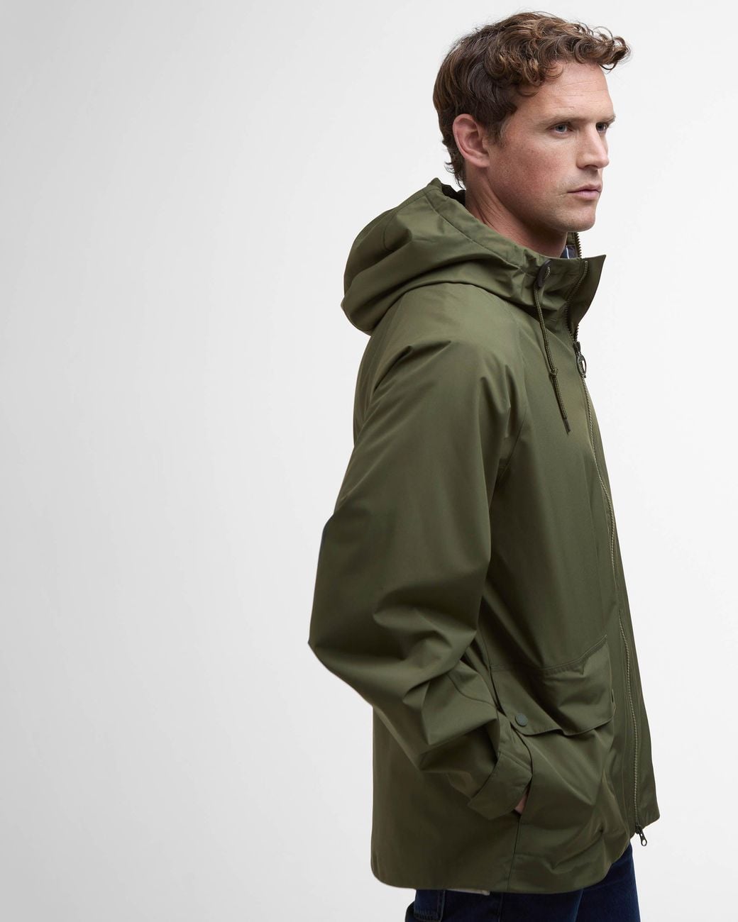 Barbour Green Trover Waterproof Jacket for men