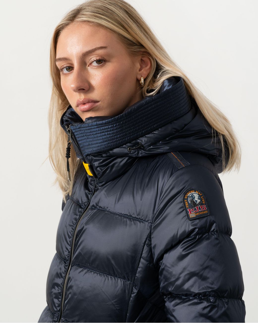 Parajumpers Blue Marion Down Jacket With Hood