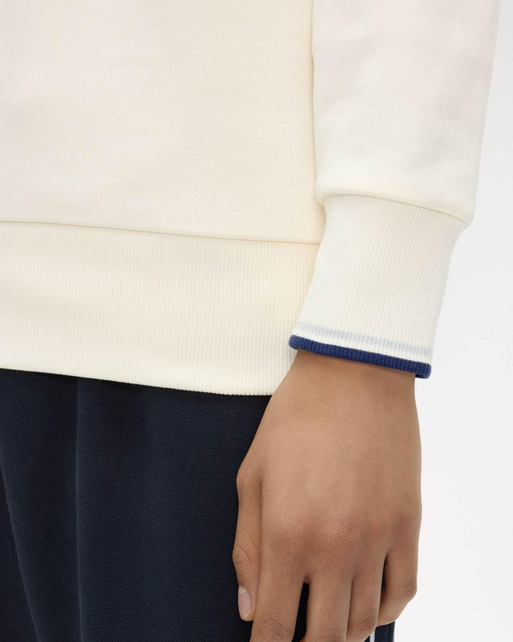 Fred Perry Natural Half Zip Sweatshirt for men