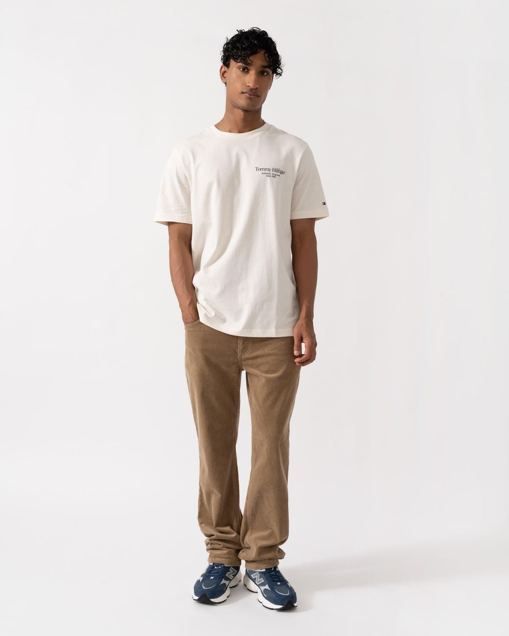Tommy Hilfiger White Back Text Seasonal Graphic T-Shirt for men