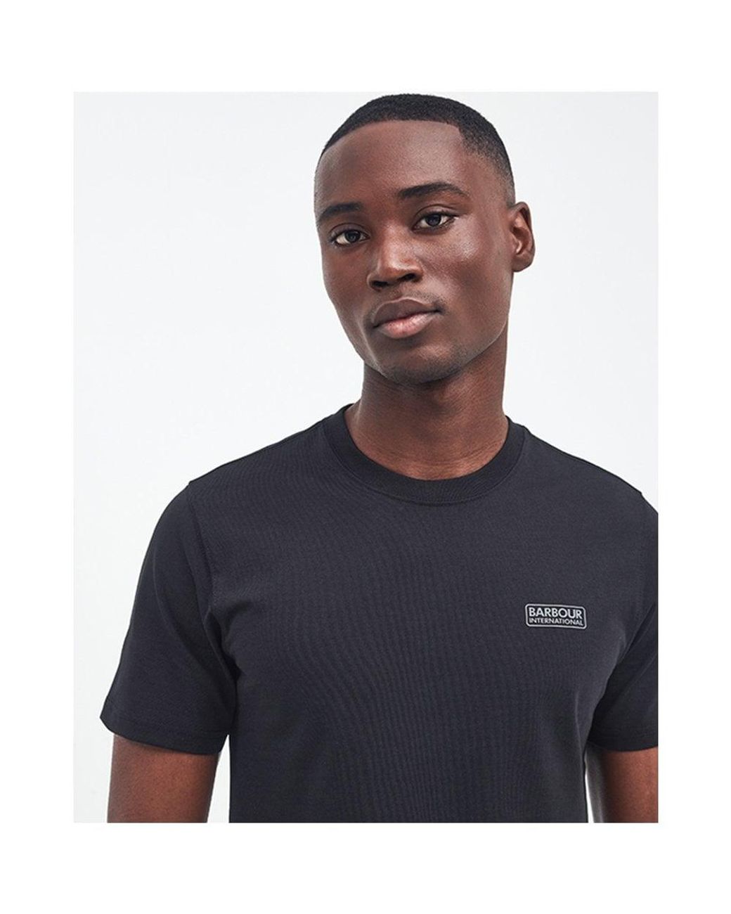 Barbour Blue Small Logo T-Shirt for men