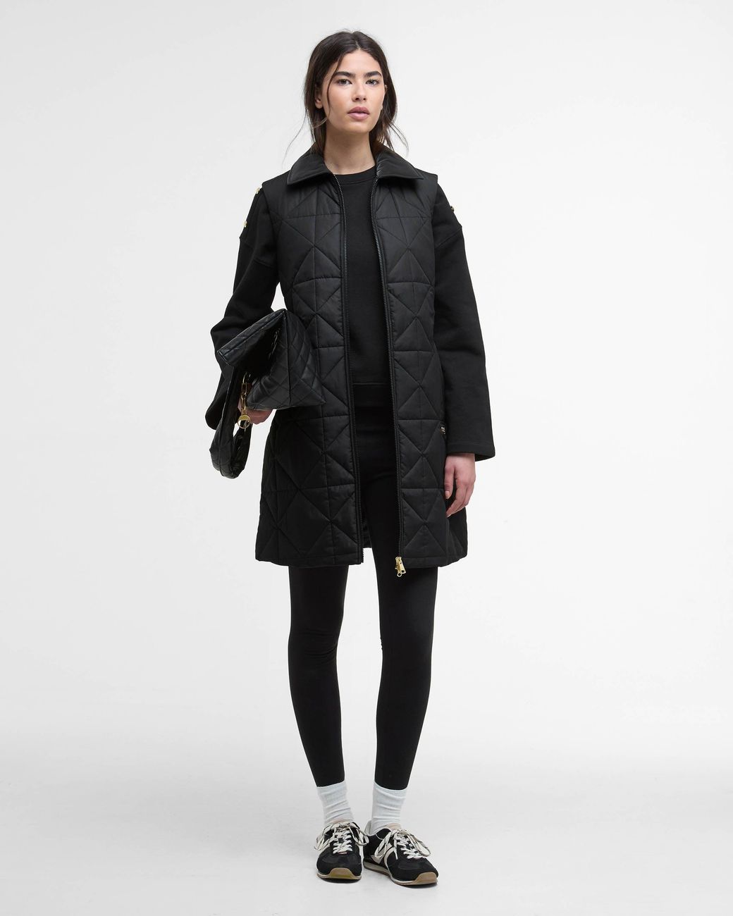 Barbour Black Reno Quilted Gilet
