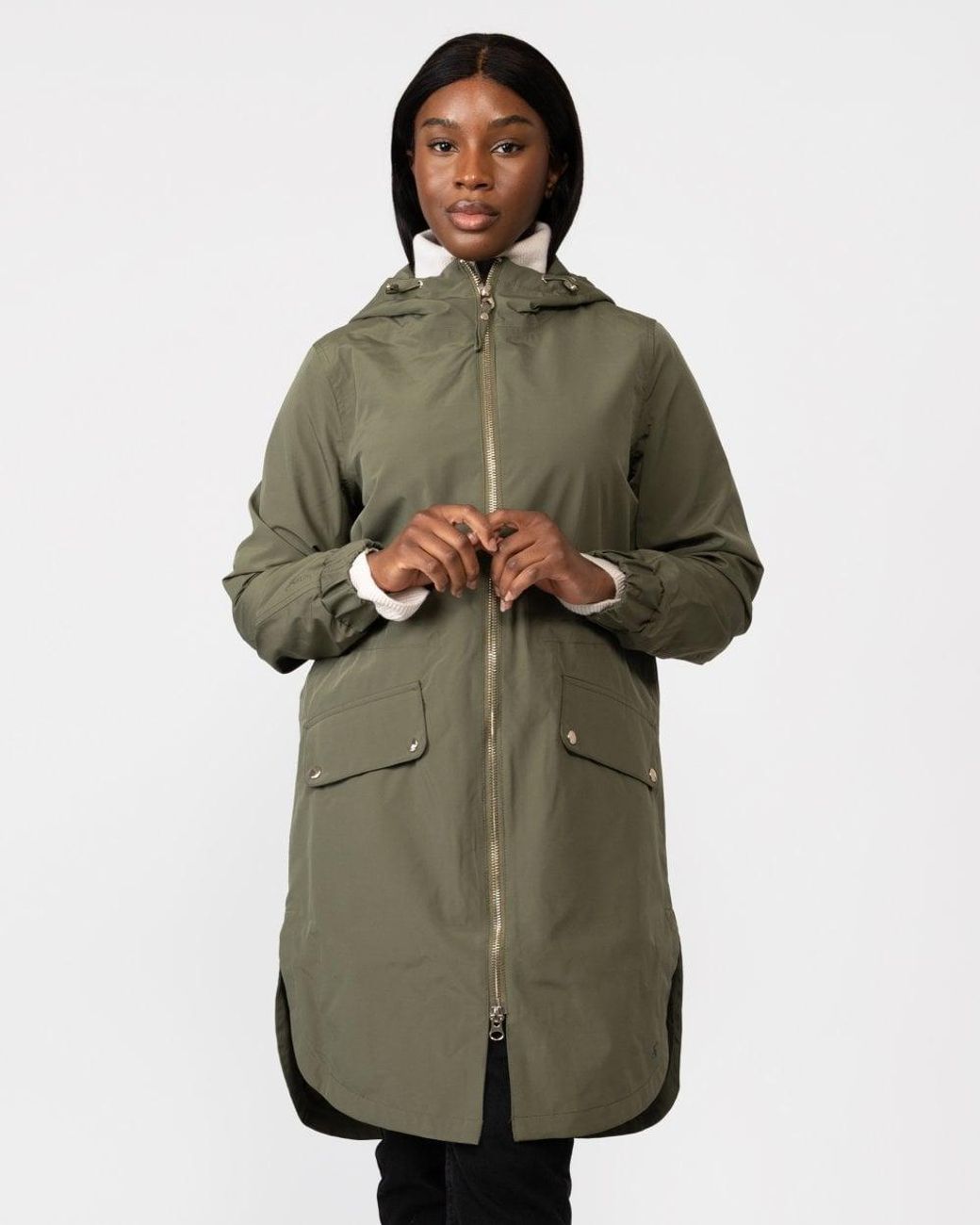 Joules Elmfield Fully Lined Tech Parka in Green | Lyst