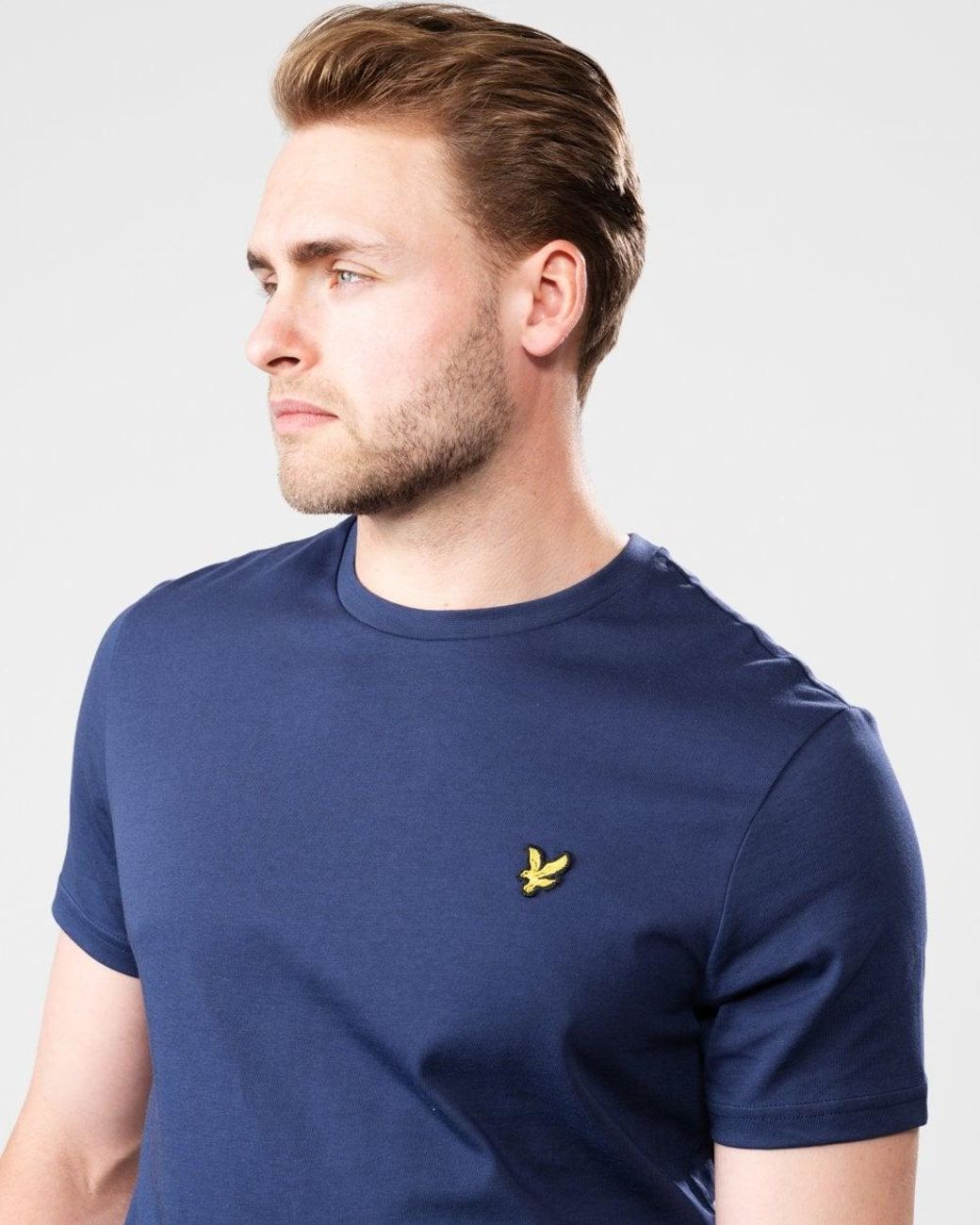 Lyle & Scott Blue Lyle & Scott Plain T-Shirt for men