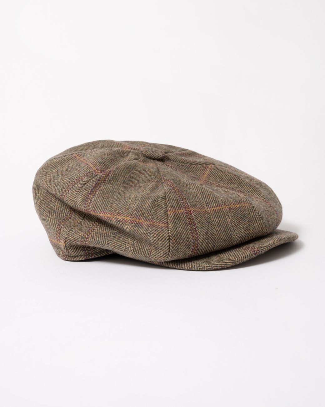 Joules Brown Harrogate Tweed Baker Boy Cap