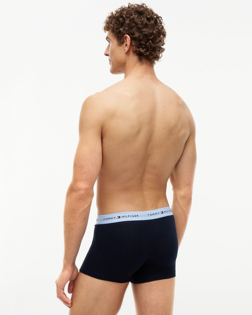 Tommy Hilfiger Blue 3-Pack Logo Waistband Trunks for men