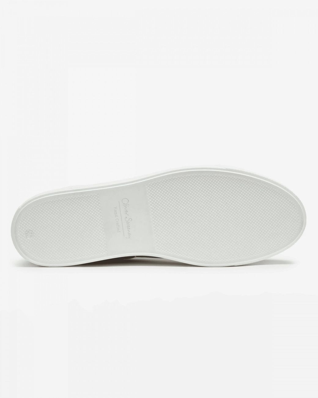 Oliver Sweeney White Almada Perforated Leather Trainers for men