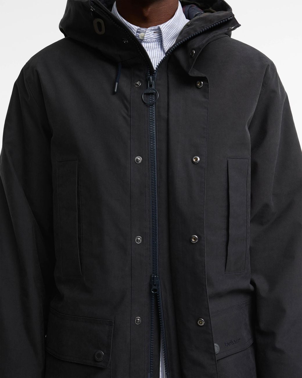 Barbour Black Northfield Winter Waterproof Parka for men