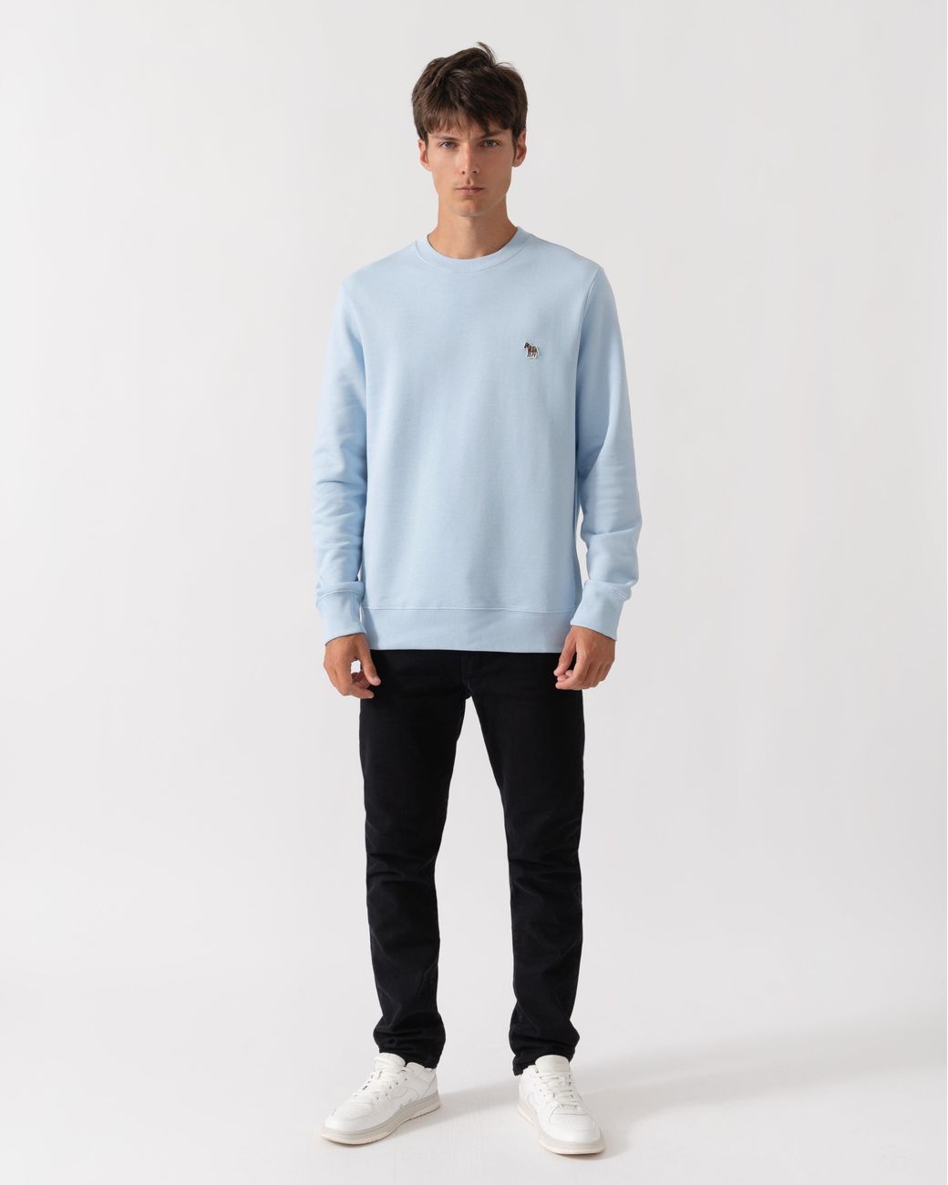 Paul Smith Blue Ps Regular Fit Zebra Logo Sweatshirt for men