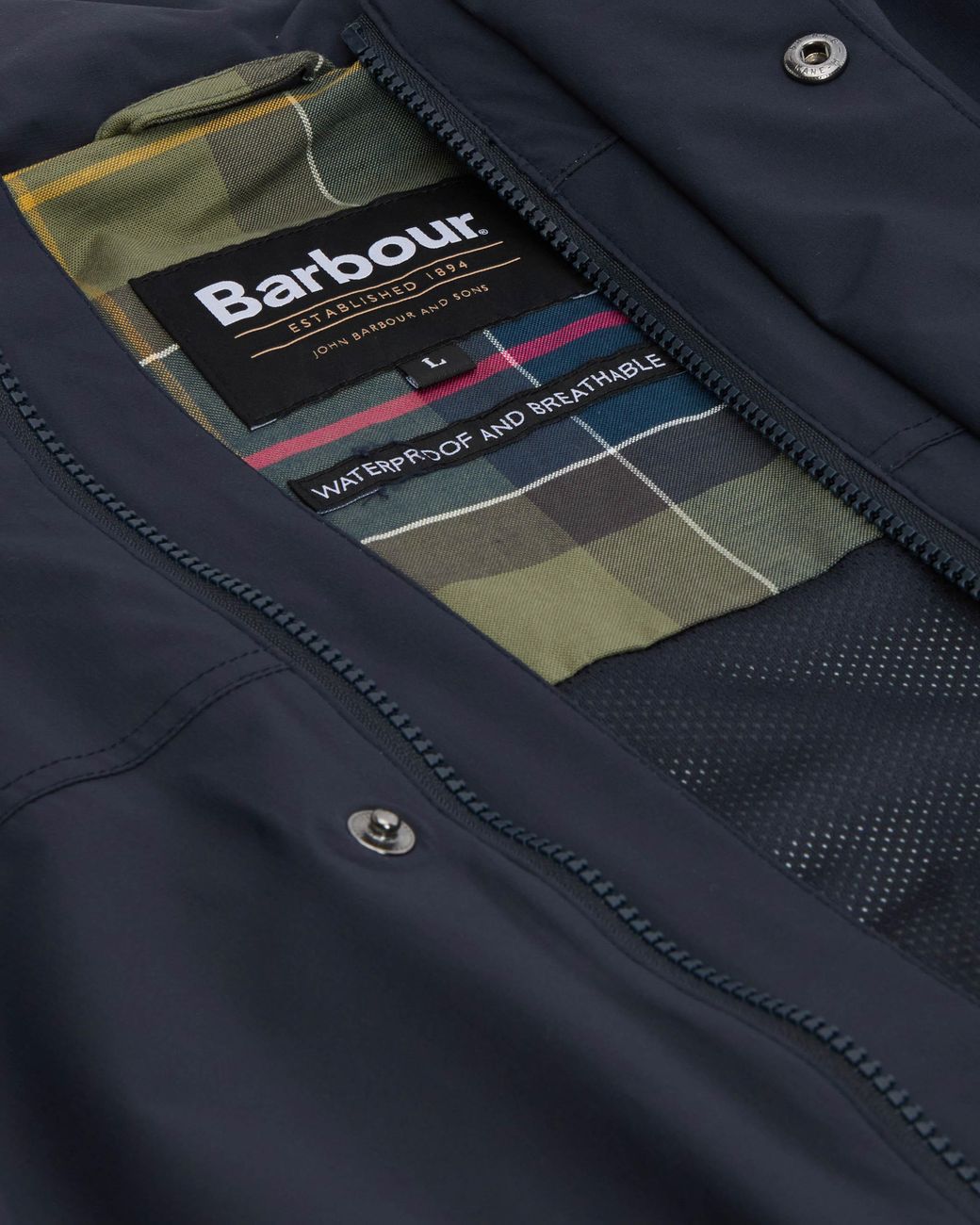 Barbour Blue Sander Waterproof Jacket for men