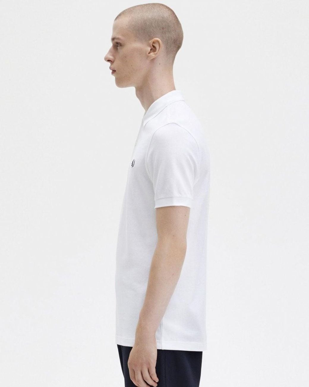 Fred Perry White Plain Signature Polo Shirt for men