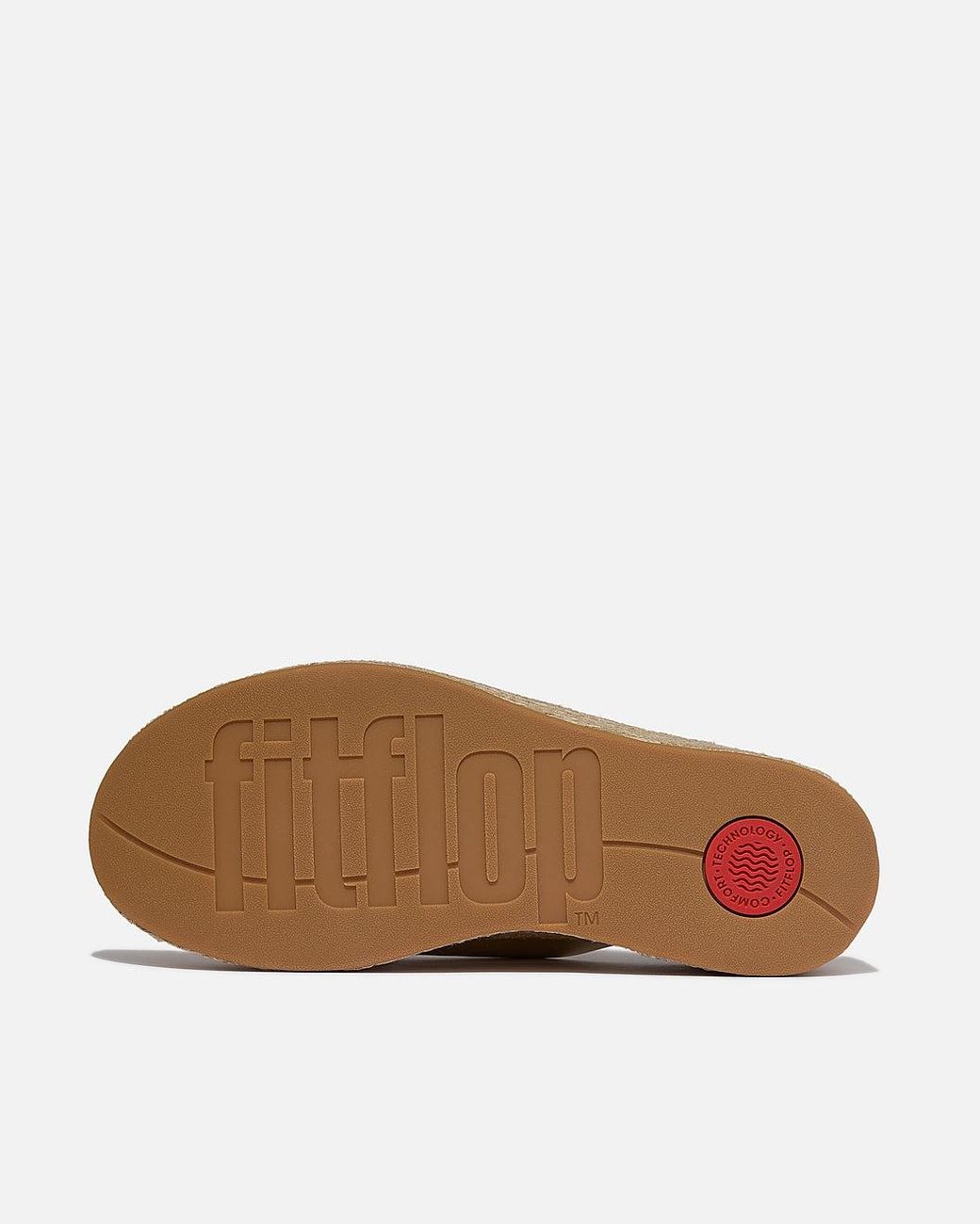 Fitflop Natural Platfforms Espadrille Leather Wedge Cross Slides