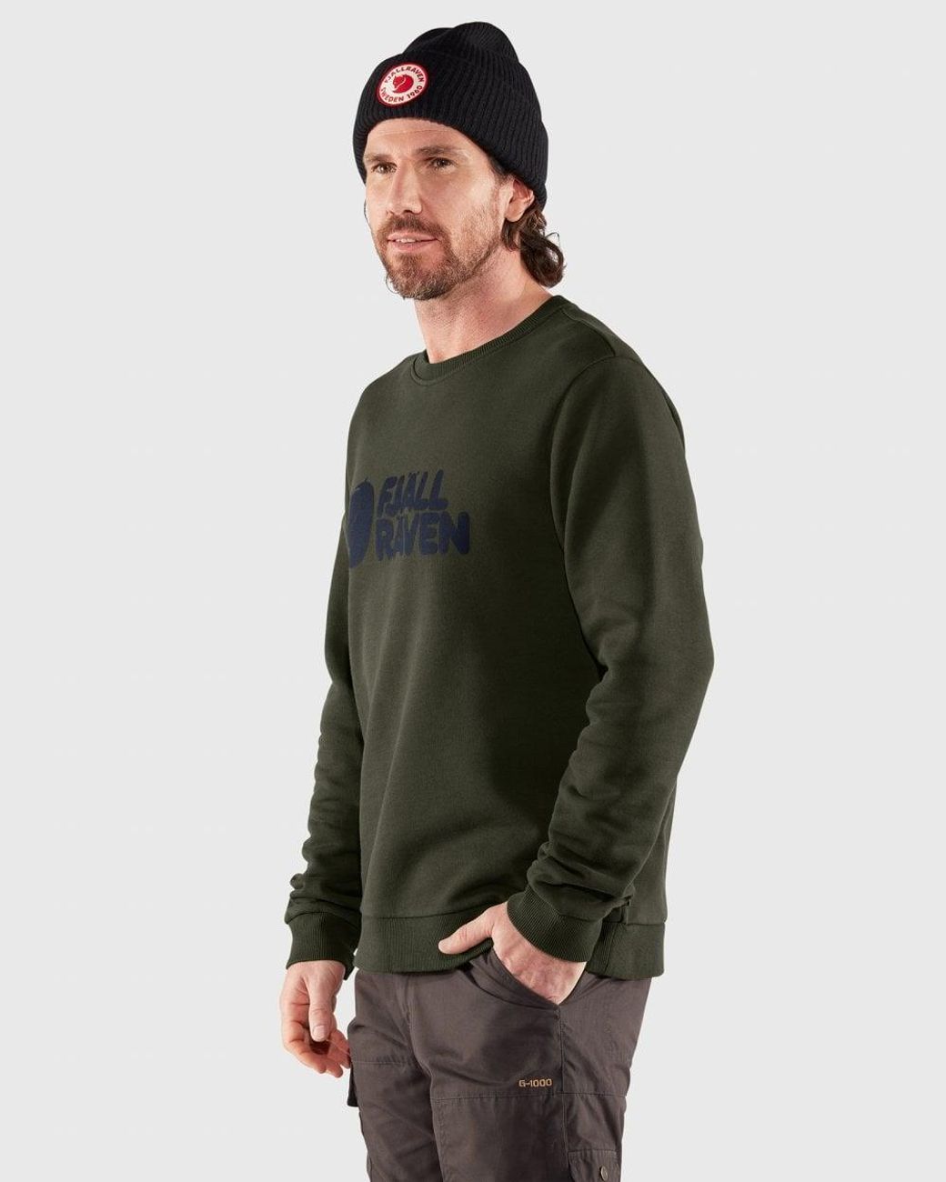 Fjallraven Green Logo Sweatshirt for men